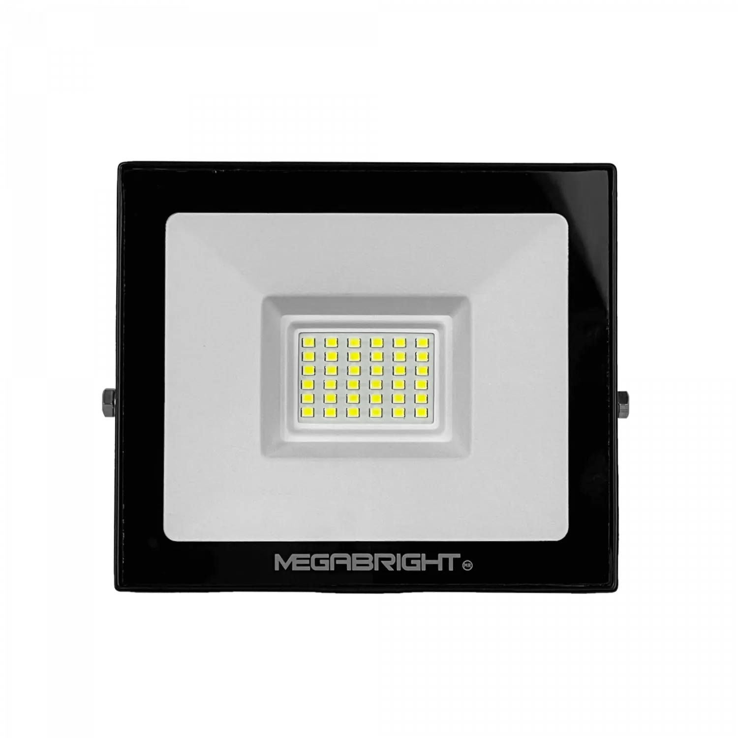 Lámpara LED Exterior 30W, Luz Blanca 6000K, 100°, 200-240V AC, IP65, Certificación SEC 5