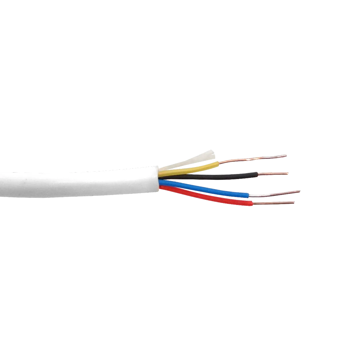 Cable Telefónico 100m, 4C, 24AWG, 2 Pares, Redondo, Aleación CCA, Blanco 2