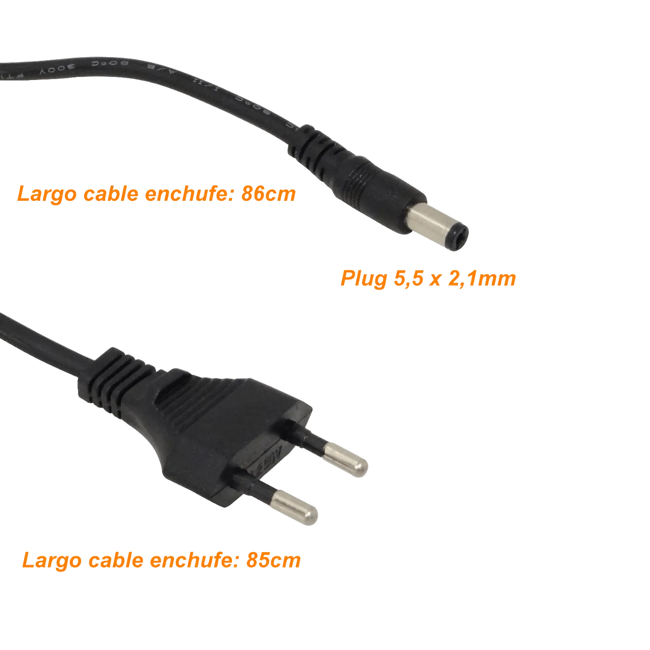 Fuente Switching 12V 4A 48W, Plug 5.5x2.1mm, Plástica para Interior 2