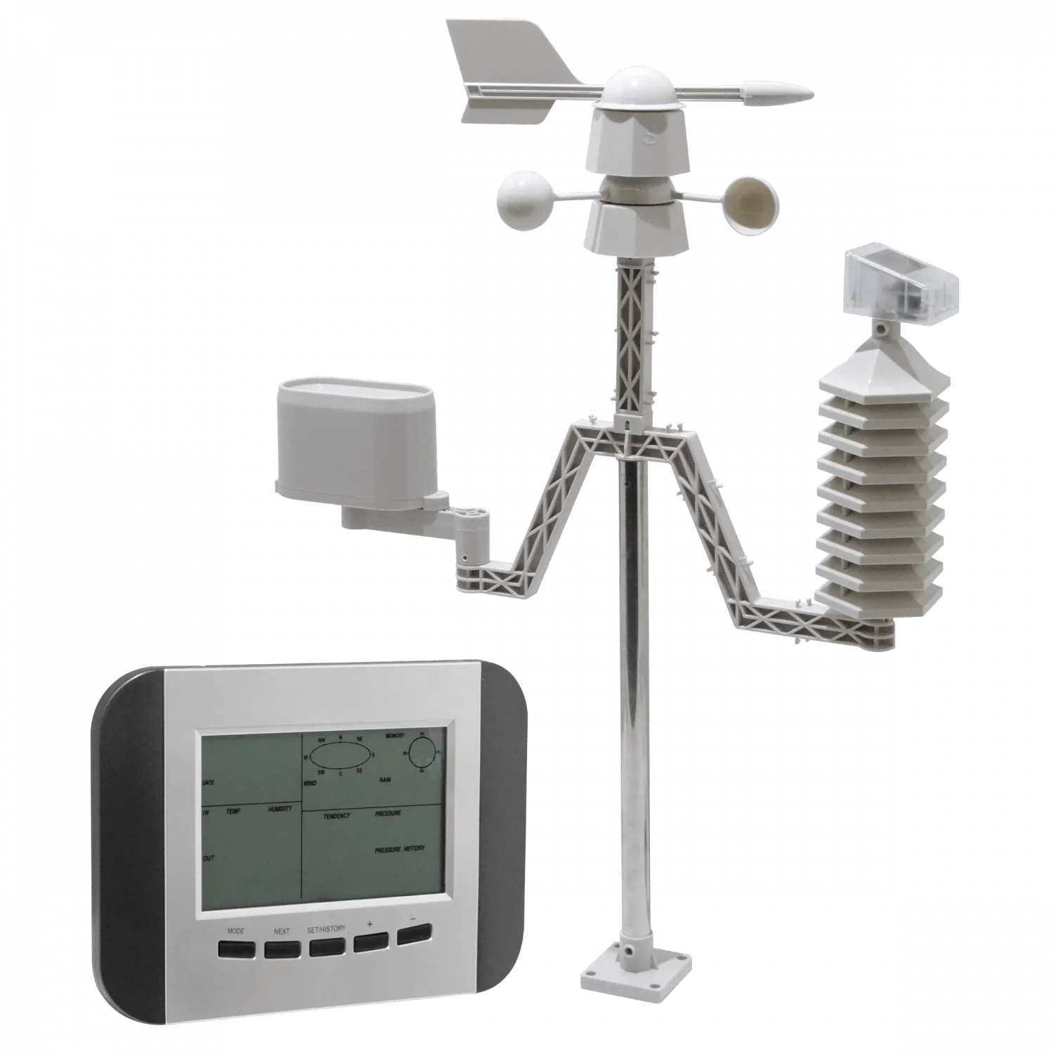 Estacion Meteorologica Temperatura Humedad Presion Viento, USB req/5-AA 433MHz 3