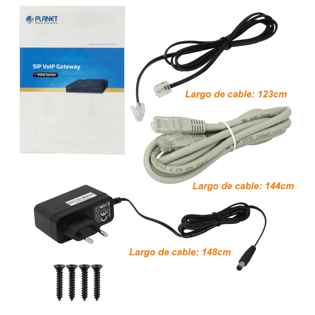 PLANET Router VoIP 4-FXS-RJ11-H 1-100 1-WAN genera 4linea telef analog 3