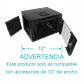 Gabinete Rack LINKMADE RK1004-3L 4U 10 Pulgadas Fondo 30cm Negro Vidrio - Miniatura 5