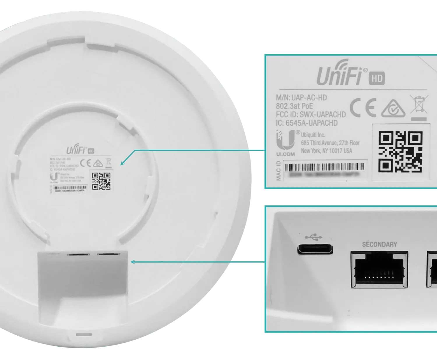 UBIQUITI 1un 4x4 1733mbps-5GHz 800-2,4GHz 4/3dBi inc-PoE48V/24W 2-1000 5
