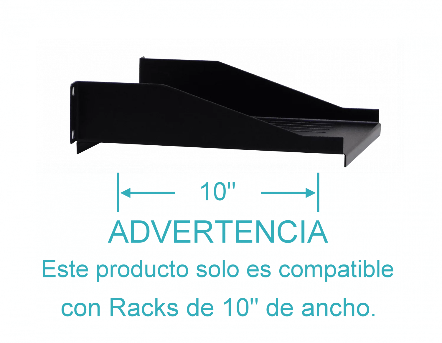 Bandeja Ventilada LINKMADE RB101-2L 1U 10 Pulgadas x 20cm Fondo Acero 1.2mm Angosta 4