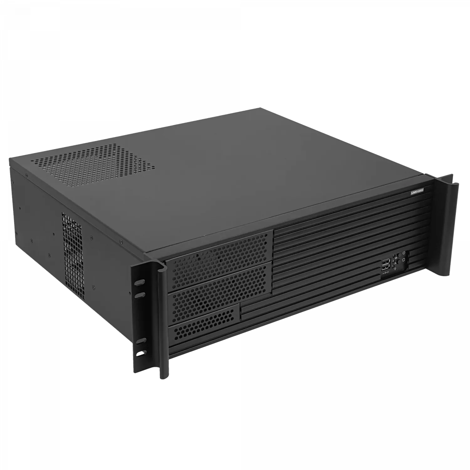 Case Rack LINKMADE RAG-3U 3U ATX MATX con 2 Ventiladores Requiere Fuente ATX 5