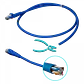 Cable Patch LINKMADE Cat6 Azul LSZH 1 metro Inyectado Multifilar - Miniatura 2