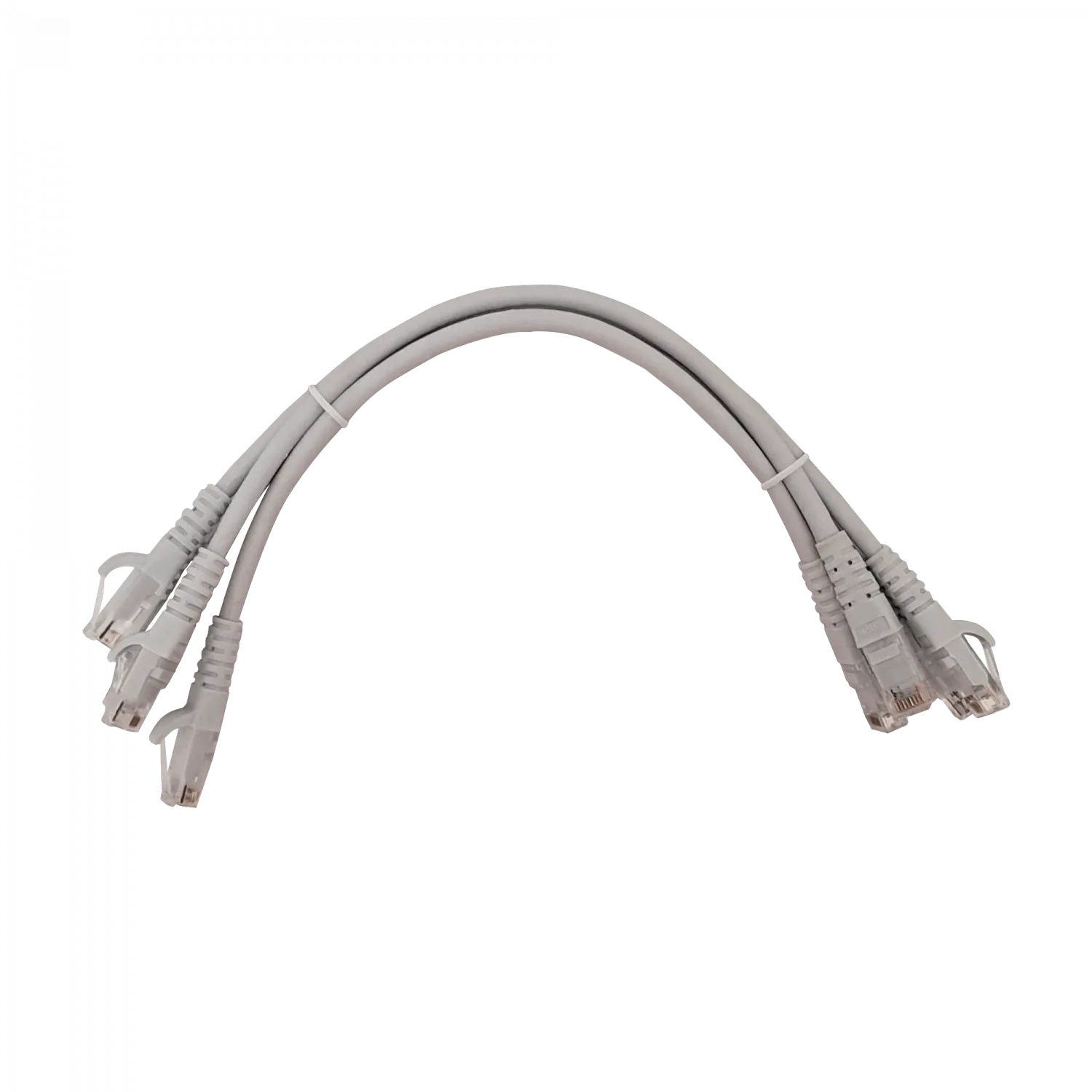 Pack x4 Cable Patch LINKMADE Cat6 Gris 30cm LSZH Inyectado Multifilar 3