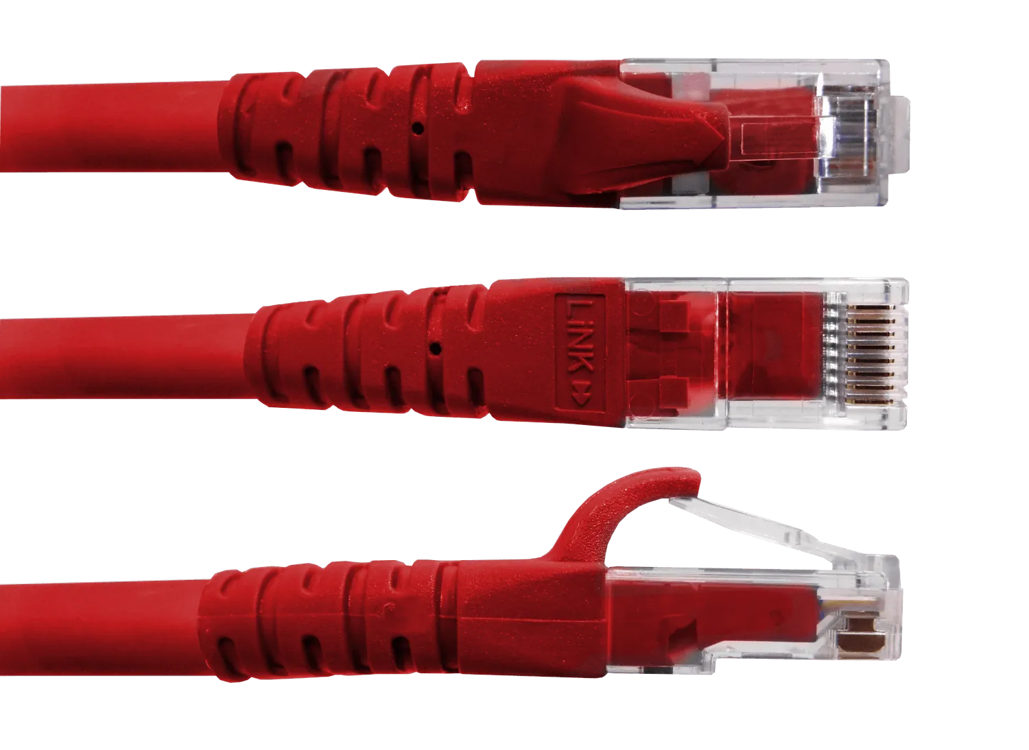 Cable Patch LINKMADE Cat6 Rojo LSZH 2 metros Inyectado Multifilar para Conexiones Fiables 3