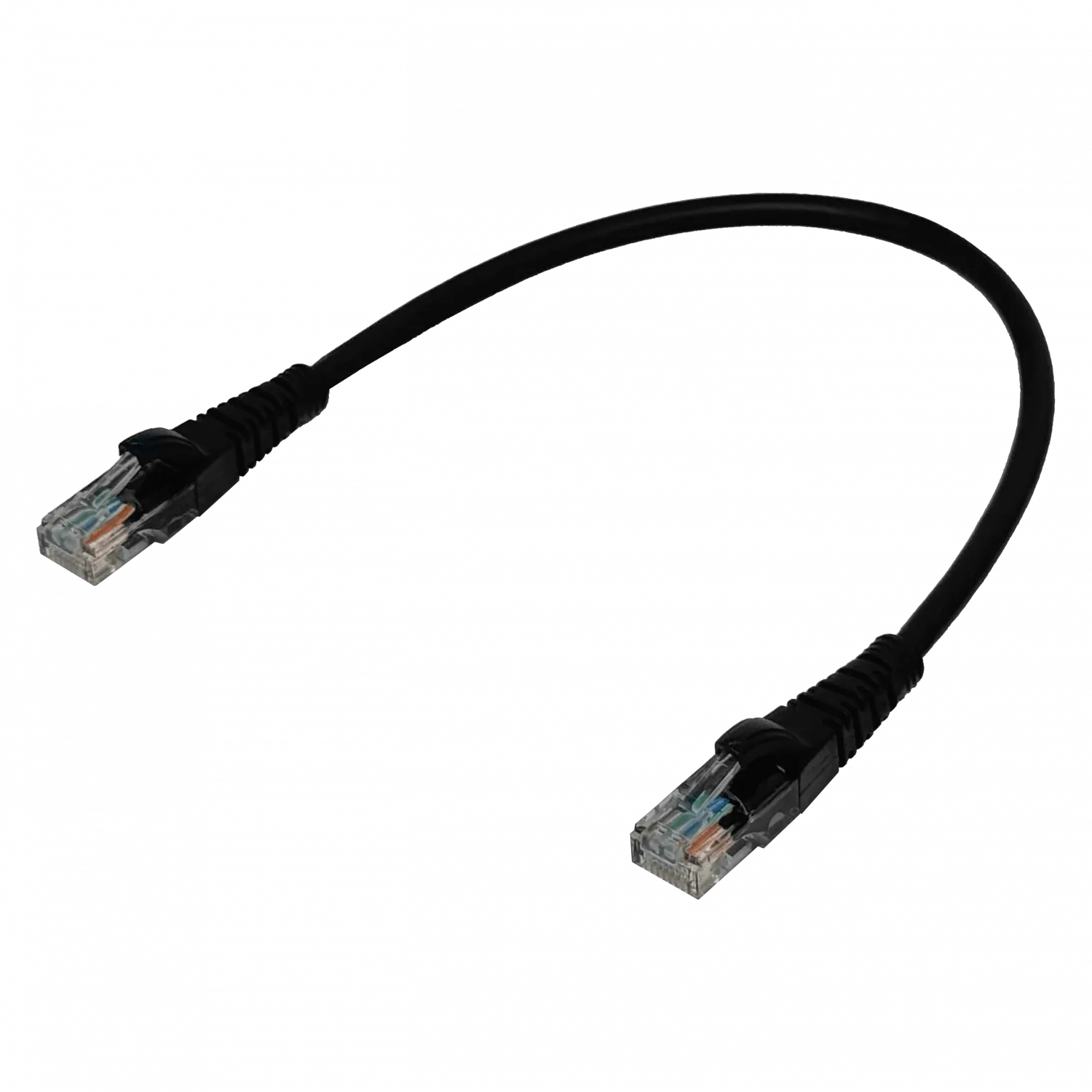 Pack x4 Cable Patch LINKMADE Cat5e 30cm Negro LSZH Inyectado Multifilar 3