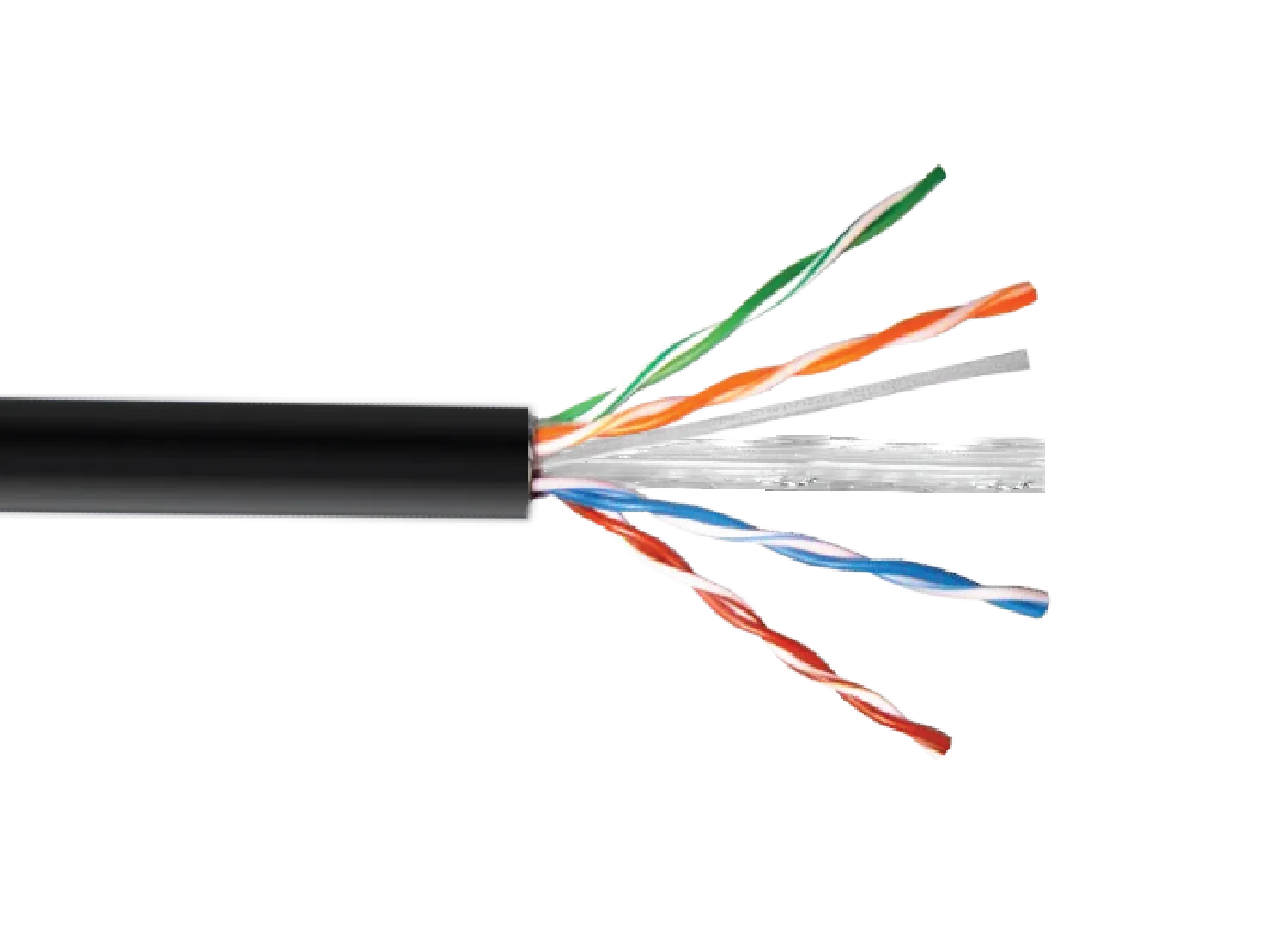 Cable UTP Exterior LINKMADE CBX6L-UN1 100m Cat6 Cobre Sólido AWG23 Negro PE 2