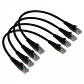 Pack x4 Cable Patch LINKMADE Cat5e 30cm Negro LSZH Inyectado Multifilar - Miniatura 5