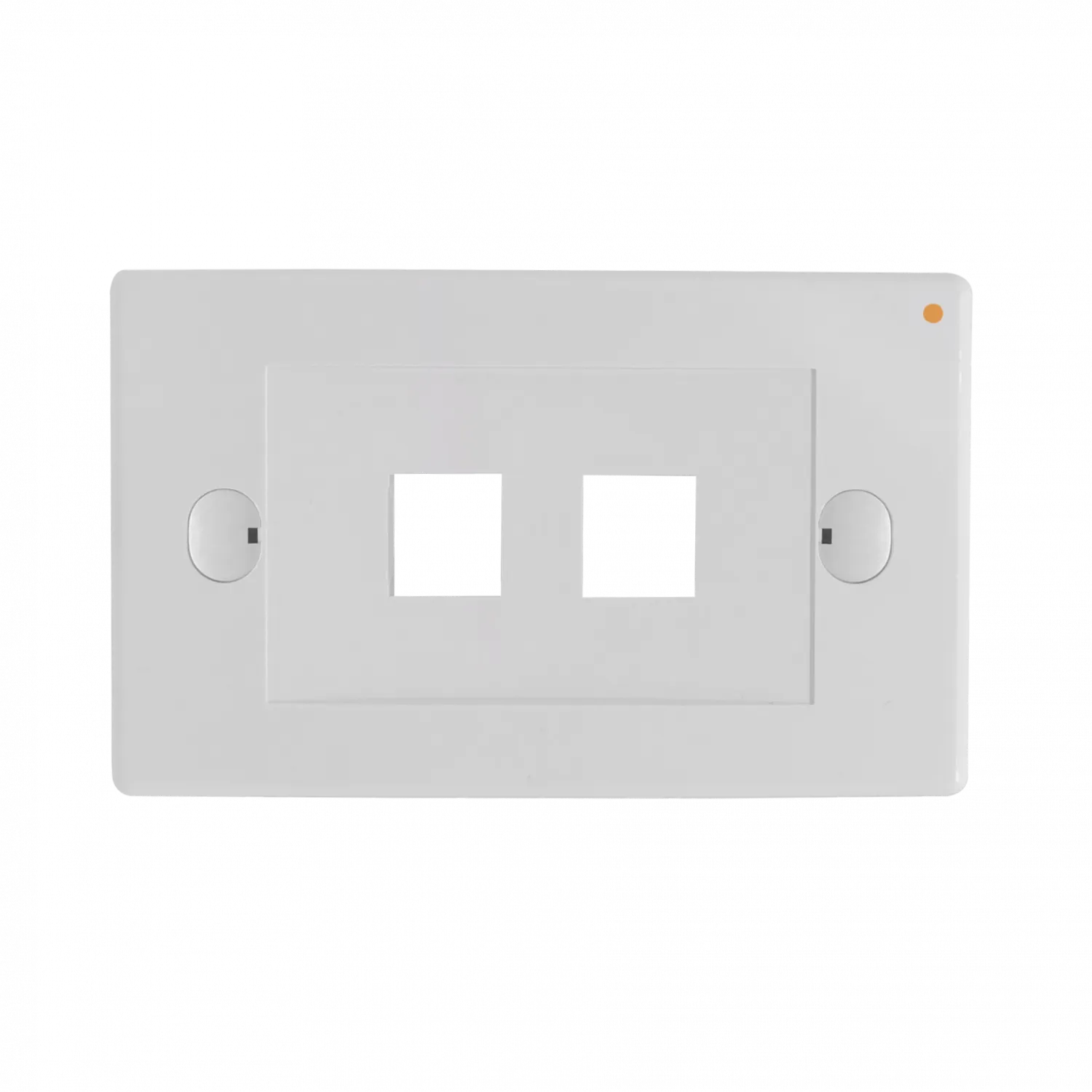 LINKMADE Blanco 2-Keystone Horizontal Faceplate 70x114mm 2