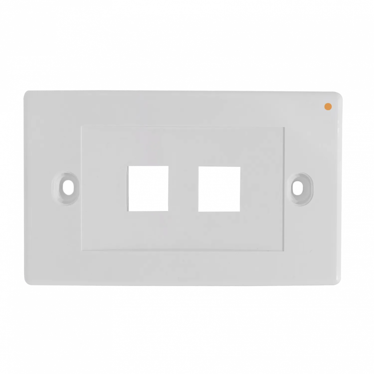 LINKMADE Blanco 2-Keystone Horizontal Faceplate 70x114mm 3