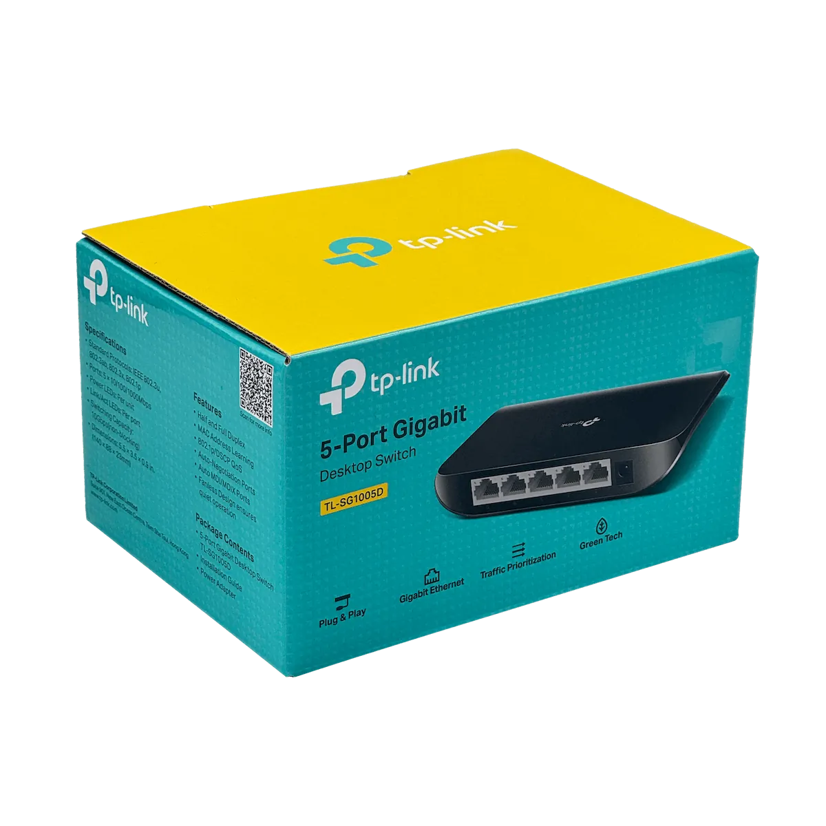 Switch TP-LINK TL-SG1005D 5 Puertos Gigabit, Auto MDI/MDIX, Compacto, Plug&Play, Fanless, No Adminis 3