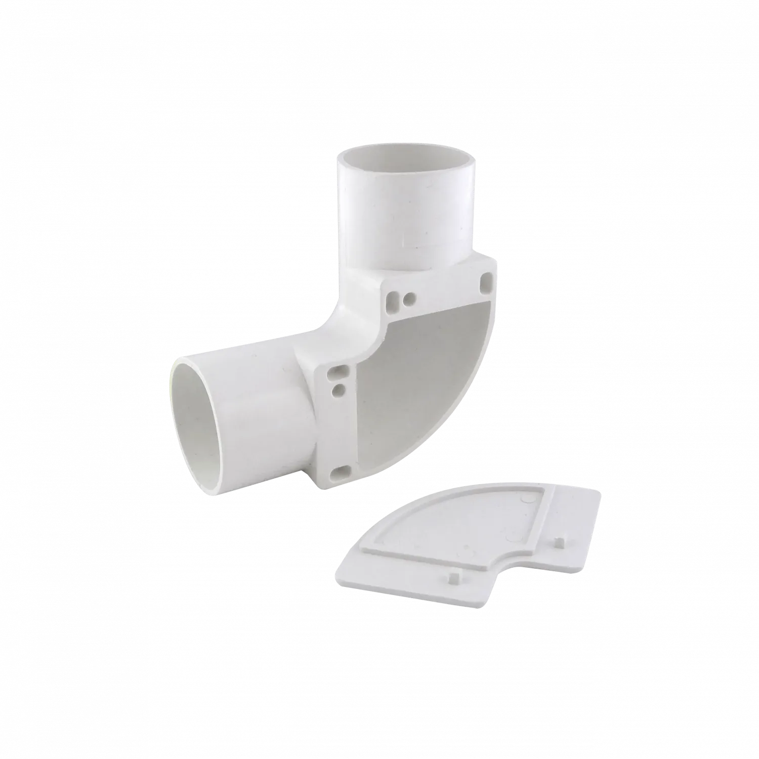 Codo con Tapa LINKCHIP para Tubo PVC Blanco de 25mm 2