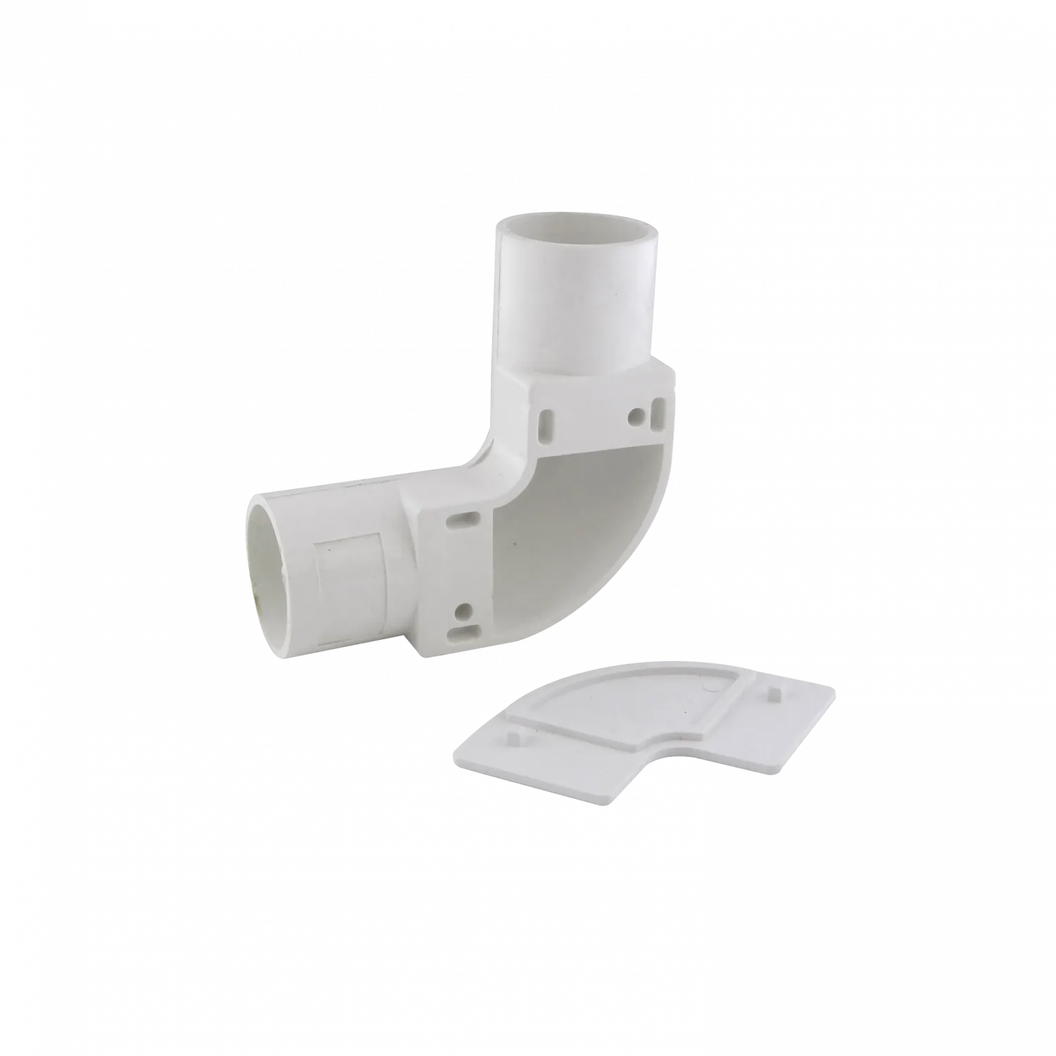 LINKCHIP 20mm Codo con Tapa para Tubo PVC Blanco 2