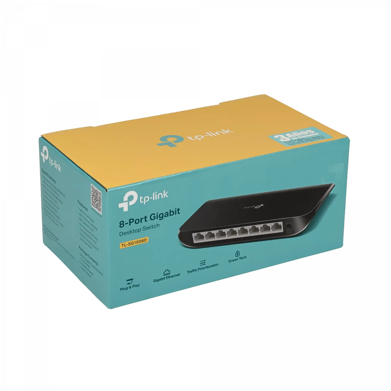 Switch TP-LINK TL-SG1008D 8 Puertos Gigabit, Auto MDI/MDIX, Sin Ventilador, Plug%Play, No Administra 6