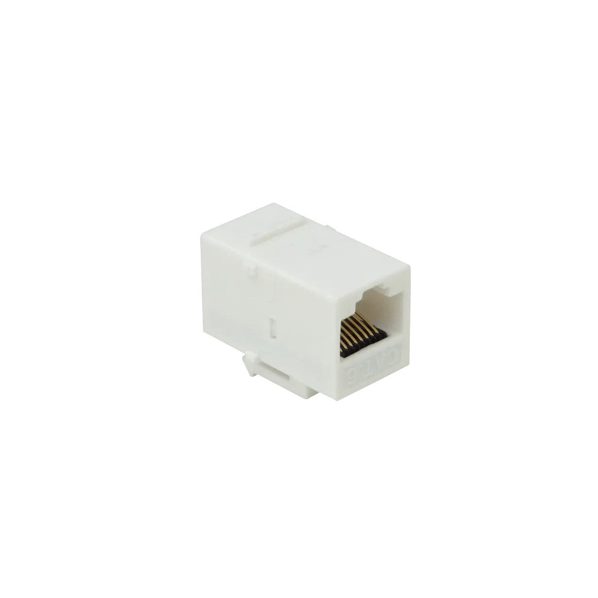 Blanco CAT6 UTP Copla RJ45-RJ45 Keystone Feedthrough 2