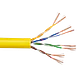 Caja Cable LINKMADE Cat5e UTP Amarillo 305mt Cobre Multifilar para Patch - Miniatura 2