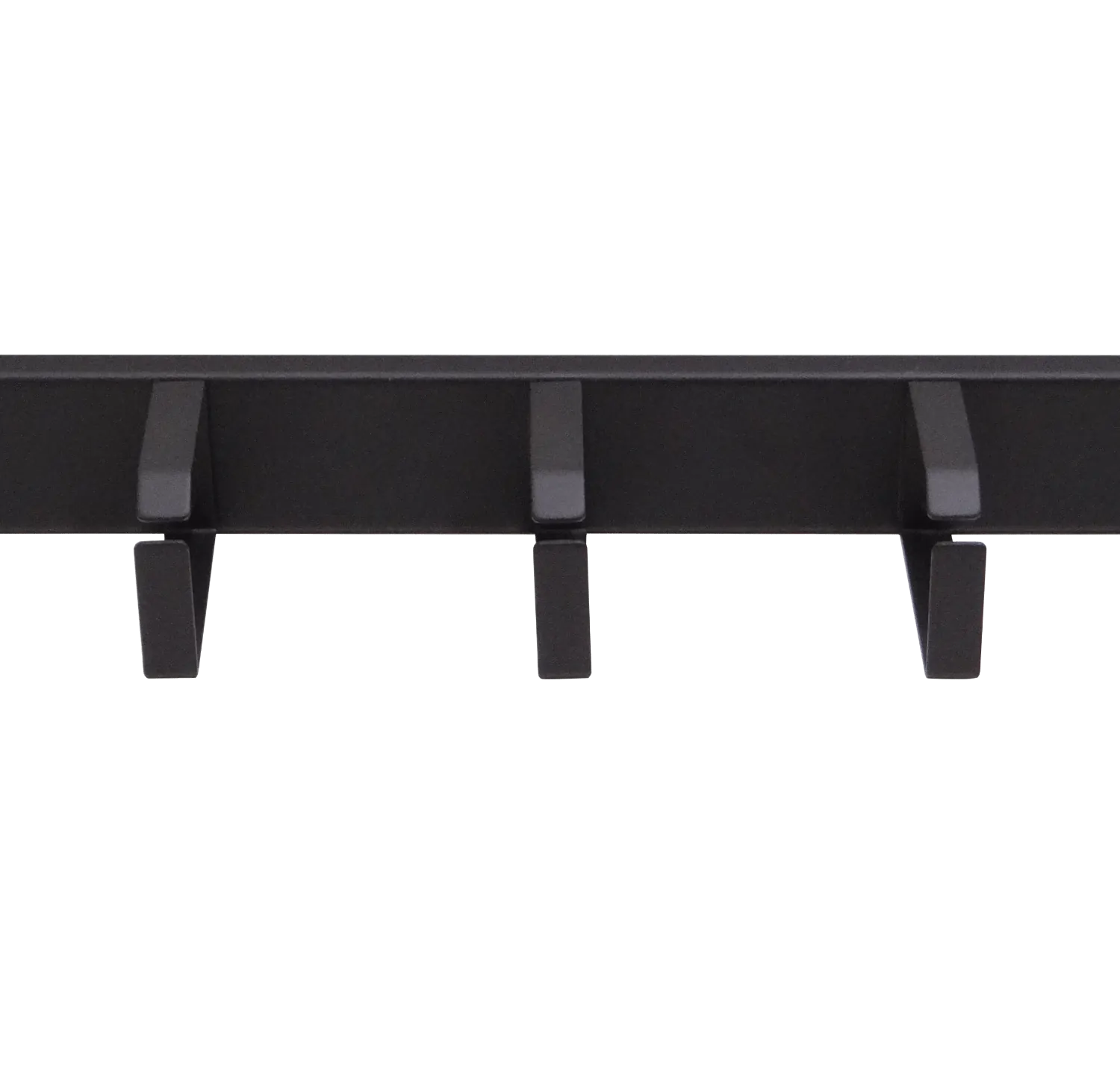 Ganchos Metálicos para Ordenador, 1U, 44mm, Negro, Profundidad 79mm 3