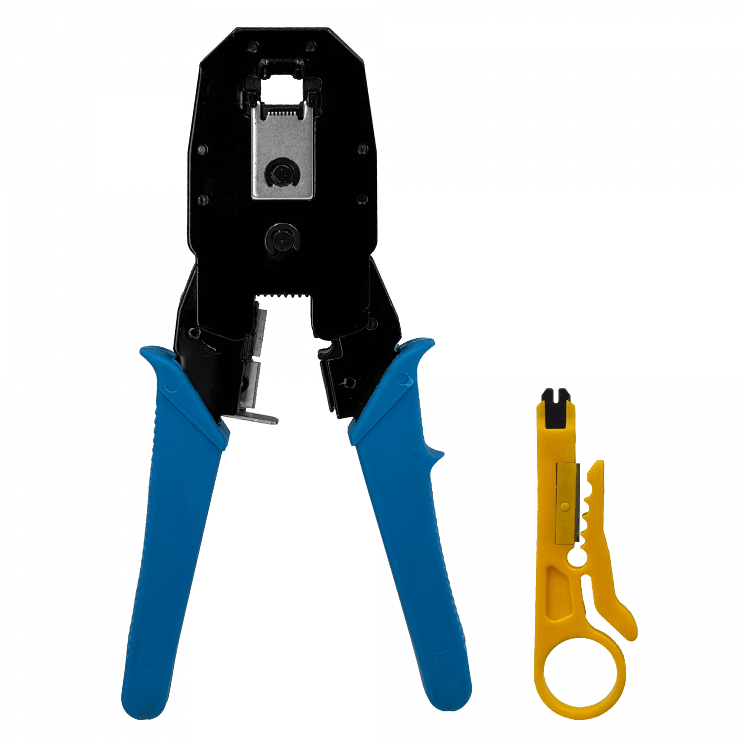 Crimpeadora RJ11 RJ45 RJ12 RJ9 incluye mini Punchadora Peladora 5