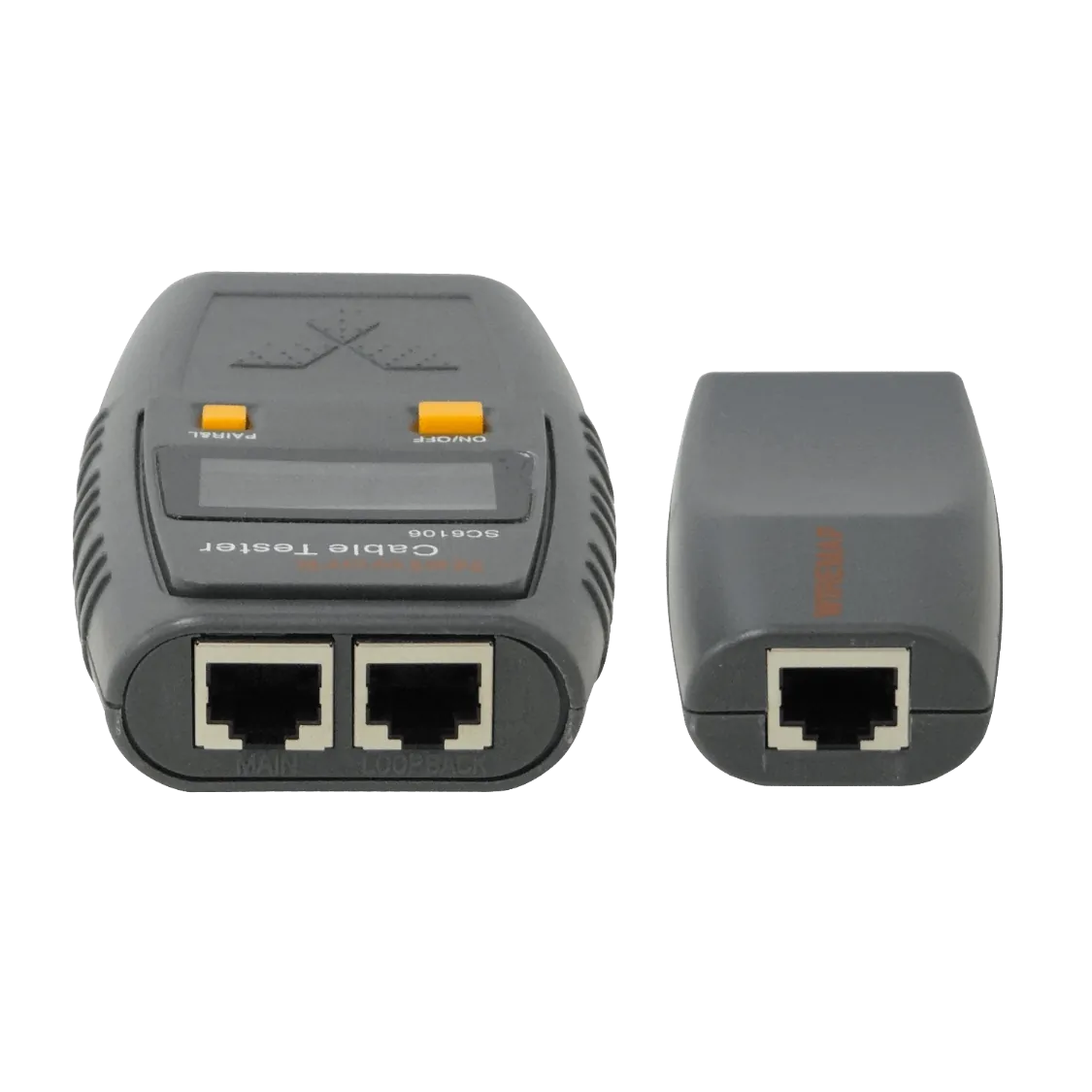 Tester 2-RJ45 BNC Pinzas c/Display c/Audio req-4-AAA 4