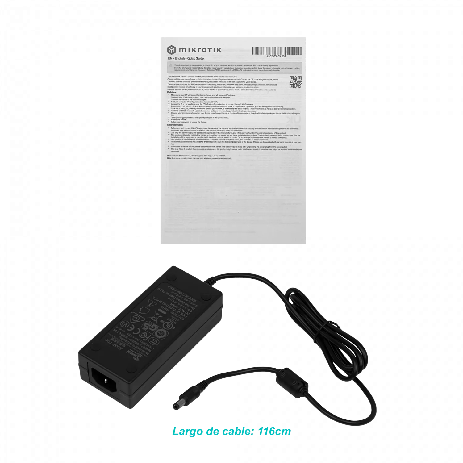 Router MikroTik hEX PoE lite RB750UPr2 - x5 Puertos, PoE en 4 Puertos, USB, CPU 650MHz, 64MB RAM 6