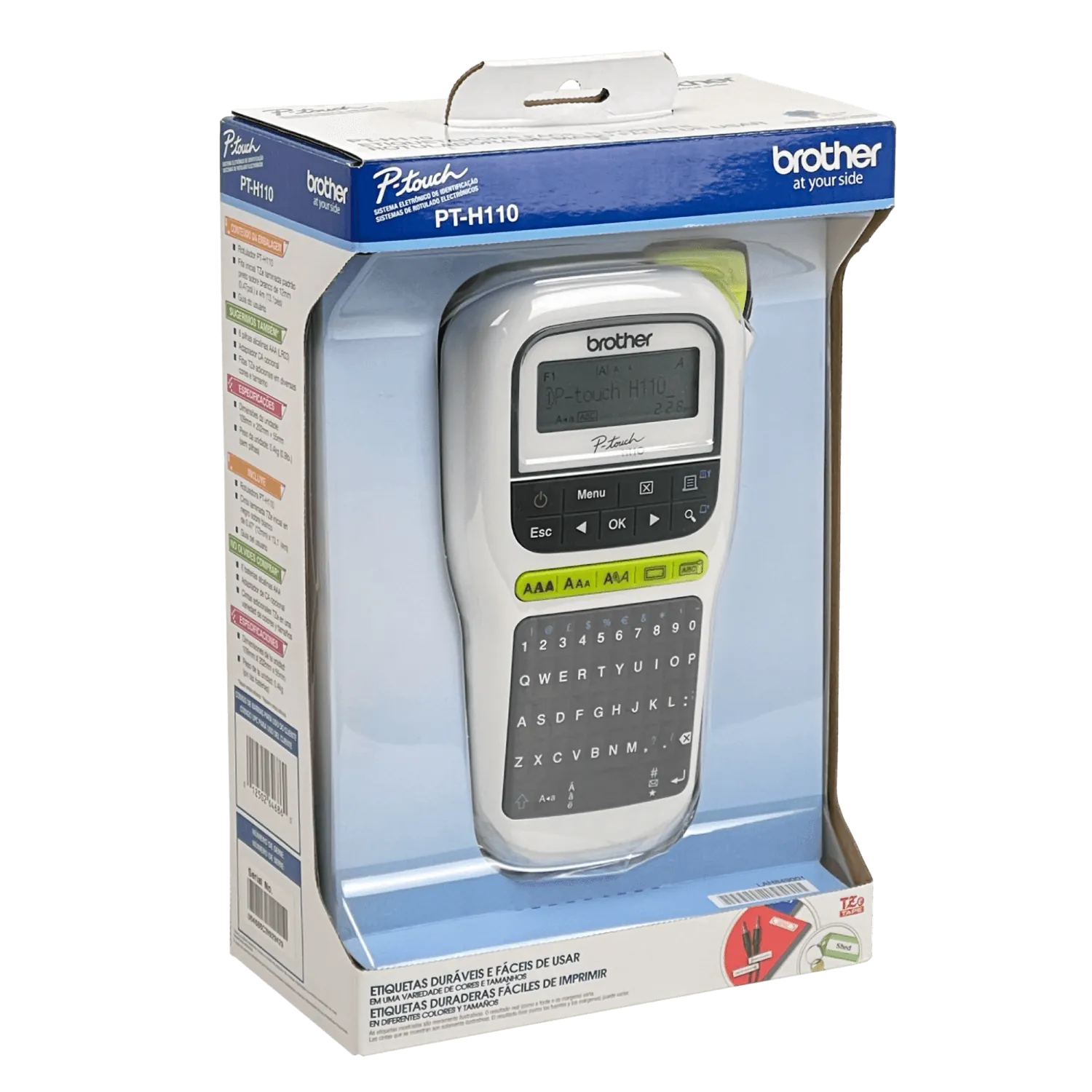 Rotuladora Portátil Brother PT-H110, 3 Fuentes, 14 Bordes y más de 250 Símbolos 4