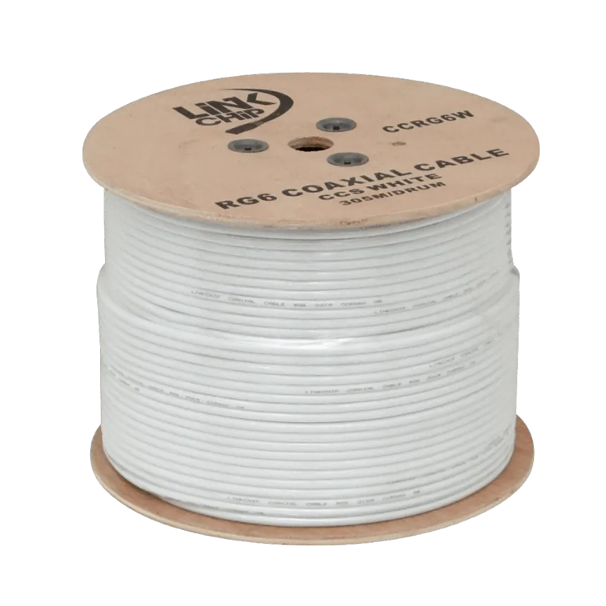 RG6 Blanco 305mts Carrete RG-6 Cable Coaxial 75ohm Aleacion-CCS 2