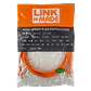 Cable Patch LINKMADE Cat5e 3mt Naranjo LSZH Inyectado Multifilar - Miniatura 4