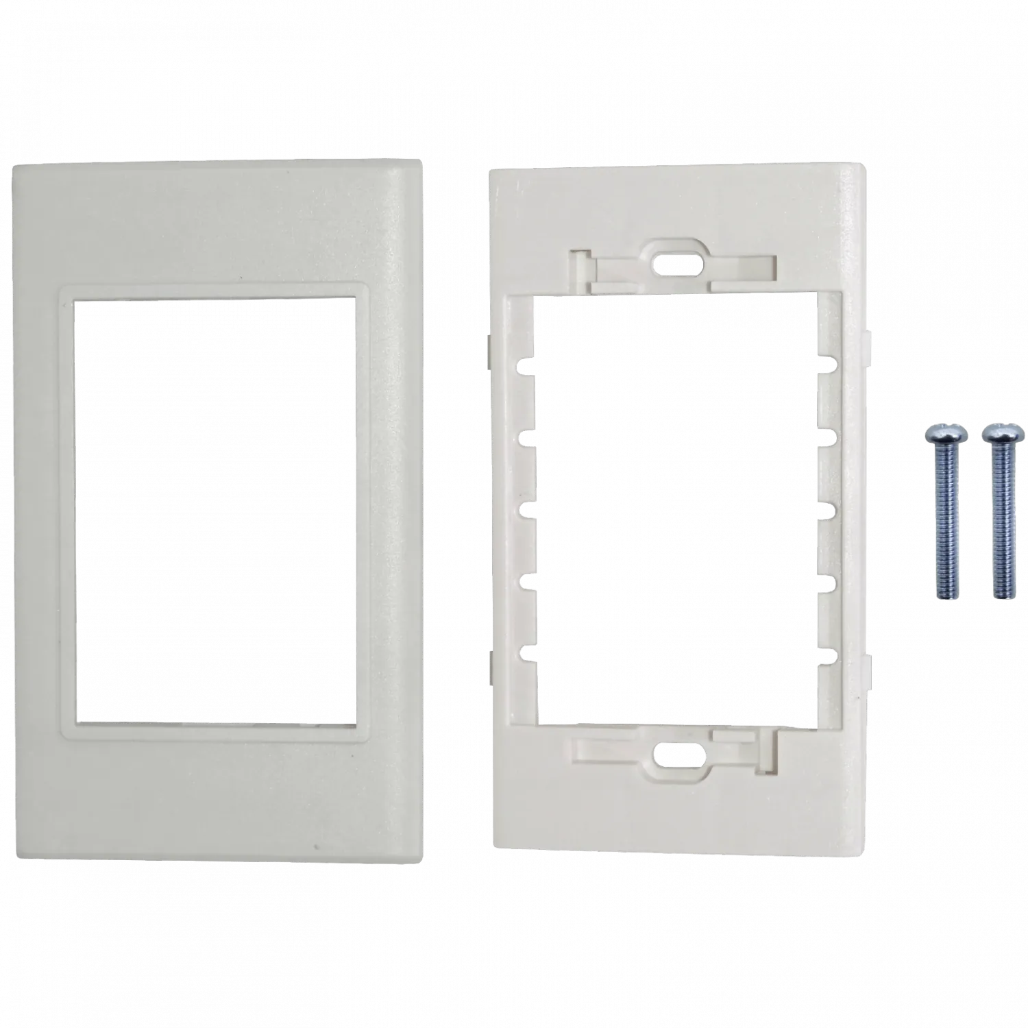 3-Espacios Placa Mural 120x70mm Blanca Faceplate Multimedia LY-092 2