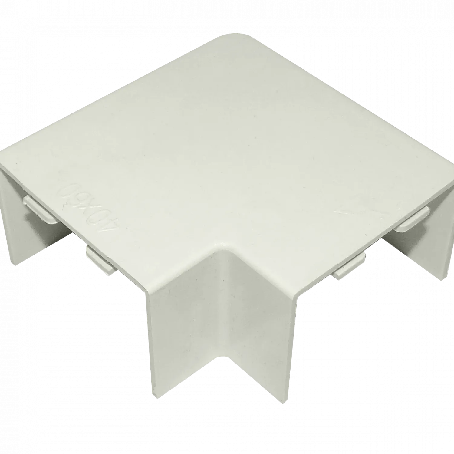 Angulo plano LinkChip QN6P 60x40mm blanco para canaleta QN6W 4