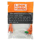Pack x4 Cable Patch LINKMADE Cat5e 0.5mt Naranjo LSZH Inyectado Multifilar - Miniatura 2