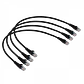 Pack x4 Cable Patch LINKMADE Cat5e 0.5mt Negro LSZH Inyectado Multifilar - Miniatura 3