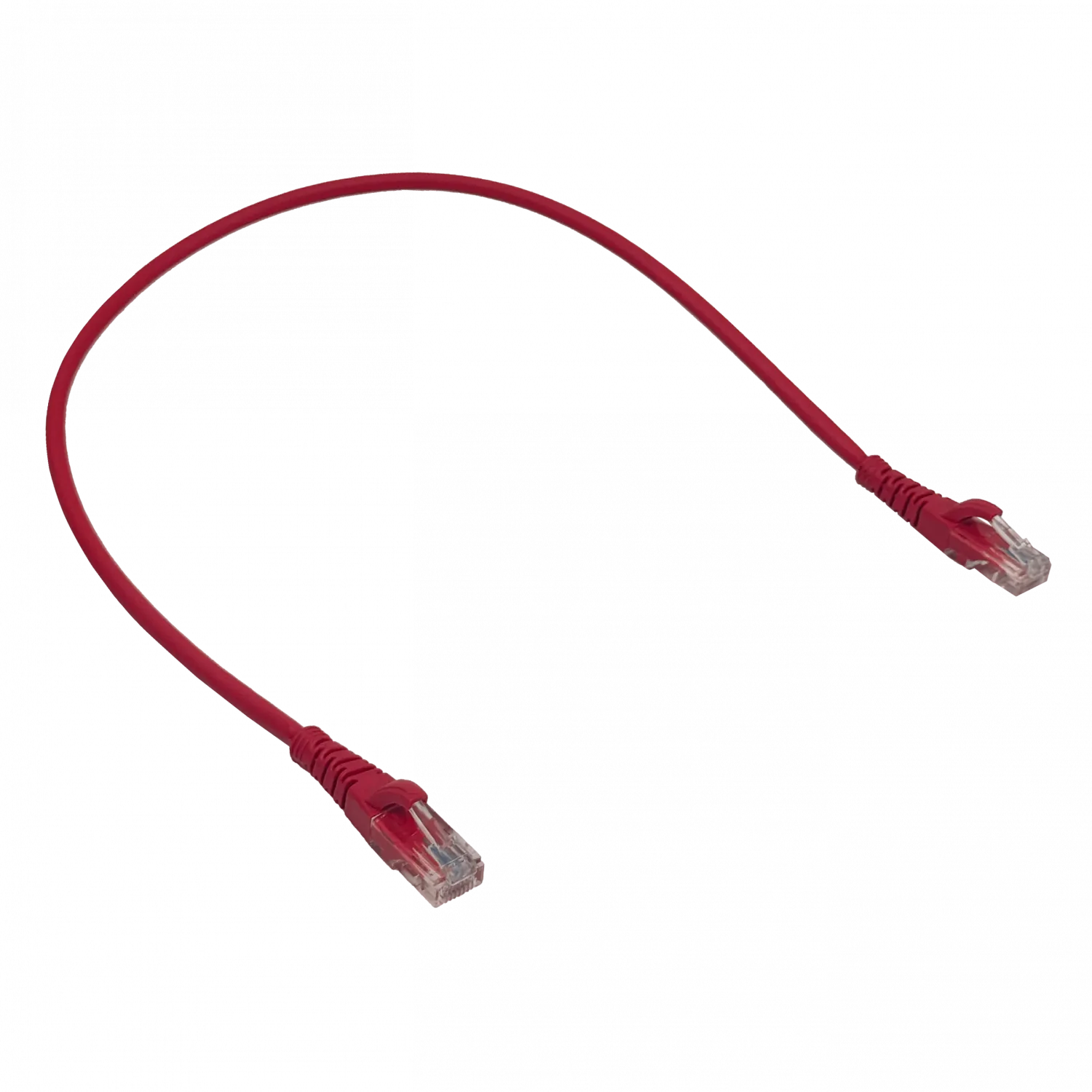 Pack x4 Cable Patch LINKMADE Cat5e 0.5mt Rojo LSZH Inyectado Multifilar 2