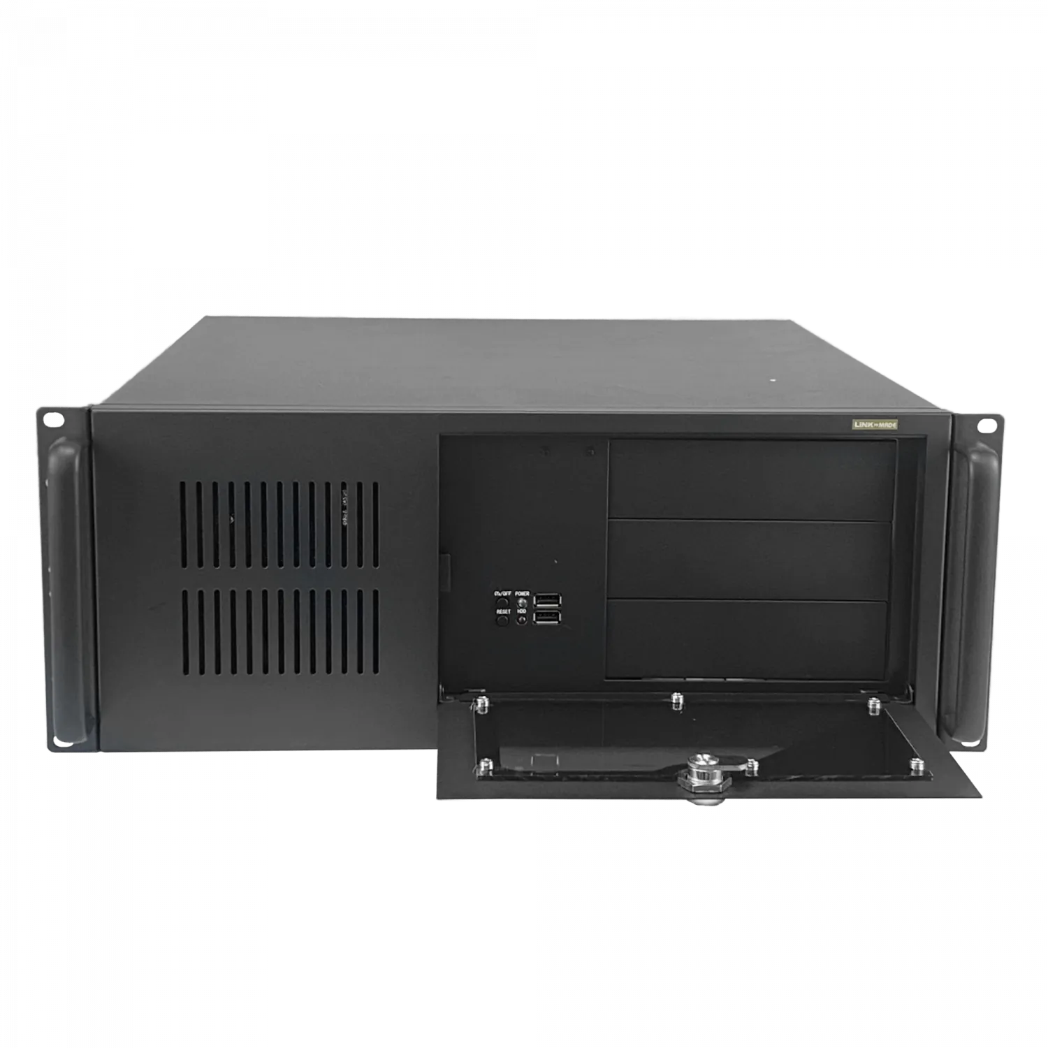 LINKMADE 4U Case Rack Micro-ATX 4-PCI-Low-Profile req/Fuente-ATX 2