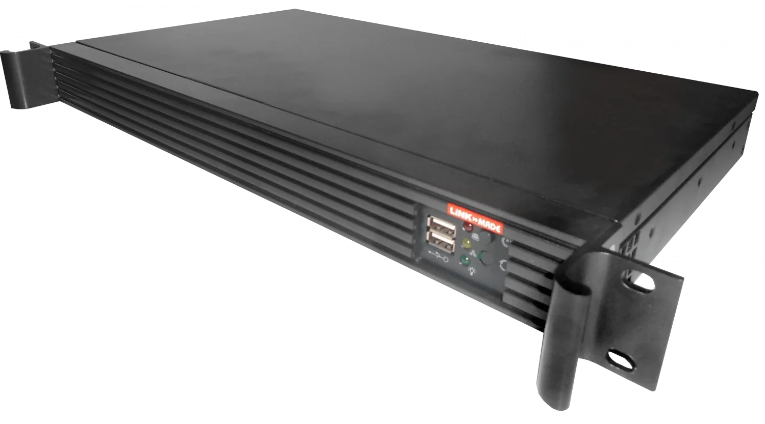 Case Rack LINKMADE RAG-1U 1U 2 HDD 1 PCI Mini ITX sin Fuente Requiere FATX 2