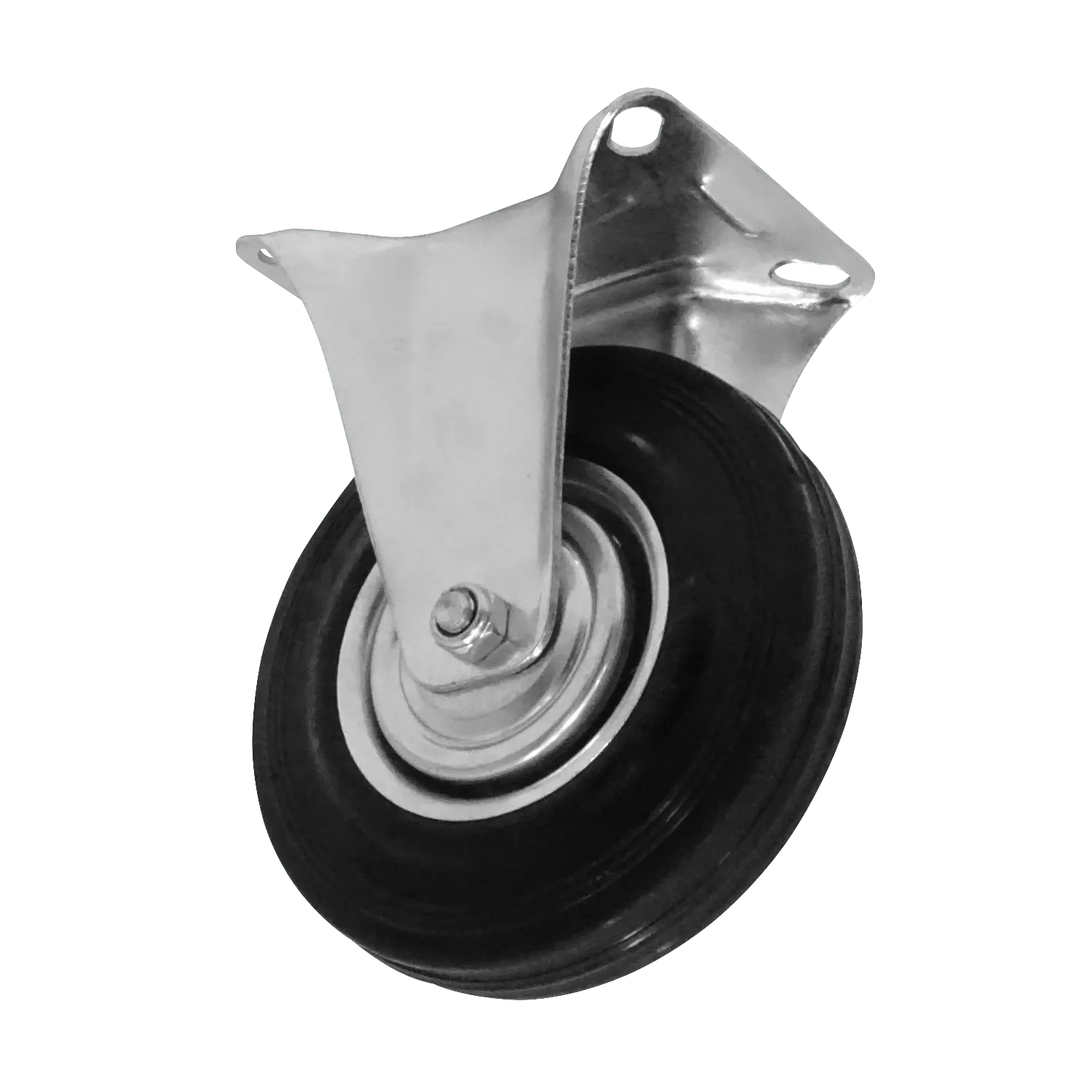 Rueda 5-pulgadas Fija Negra Soporta-125Kg 85x100x155mm 2