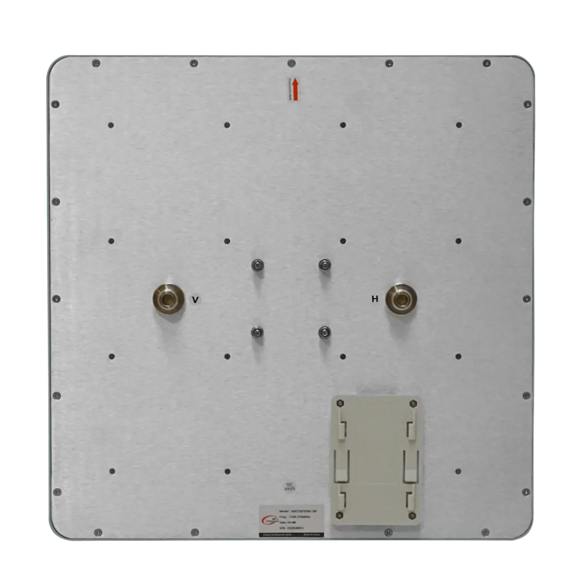 Antena Panel 19dBi 2,3-2,7GHz 2,4GHz 18x18º 2-N-H 37x37cm Exterior 5