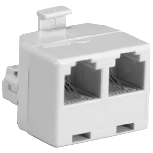 Union Y 2-RJ45-Hembra 1-RJ45-Macho CAT3 Blanco 3