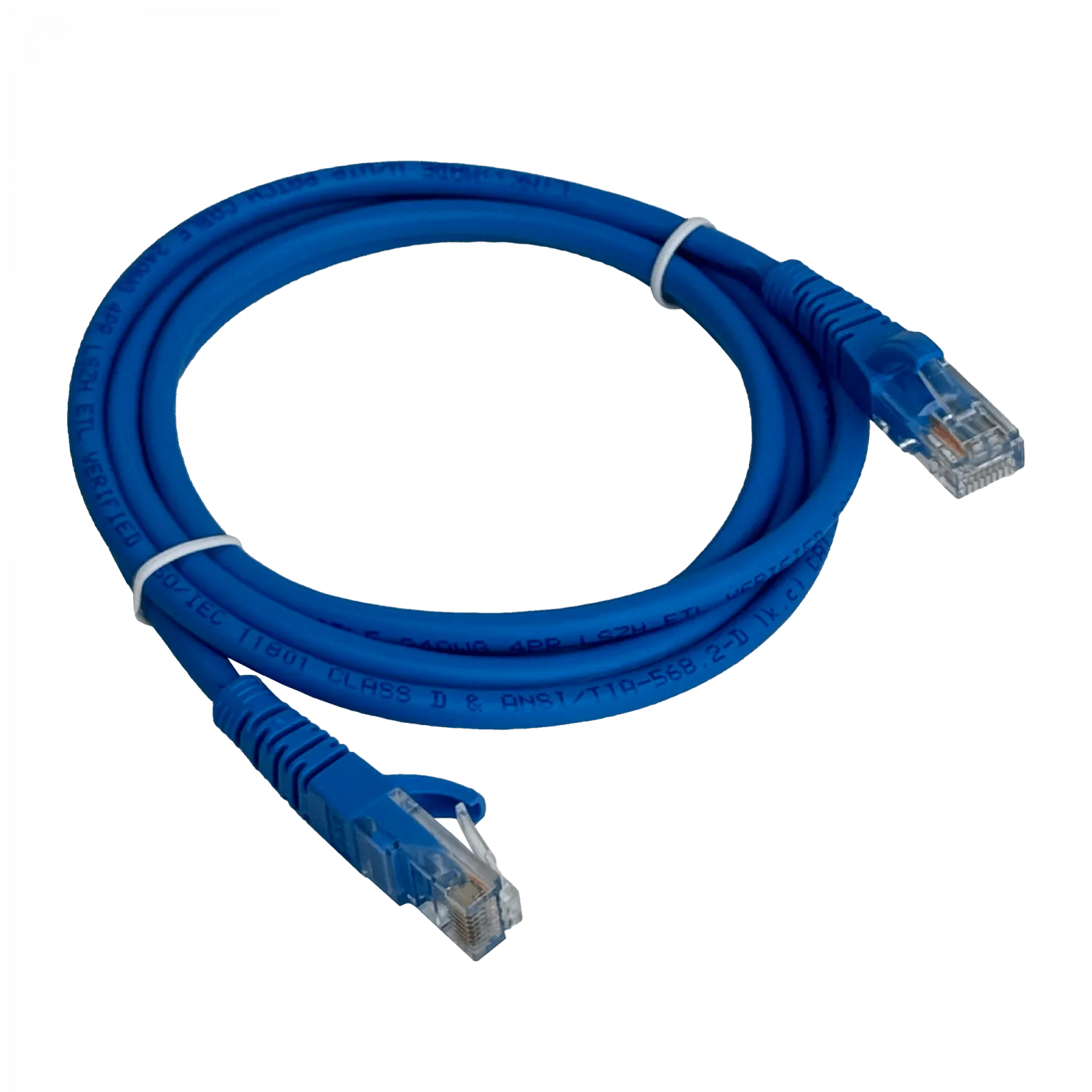 Cable Patch LINKMADE Cat5E Azul LSZH, 1.5m, Inyectado, Multifilar 4