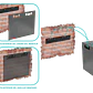 Gabinete Pared LINKMADE RK12-4L 12U Fondo 45cm Negro Incluye M6-4KIT y 2U - Miniatura 4