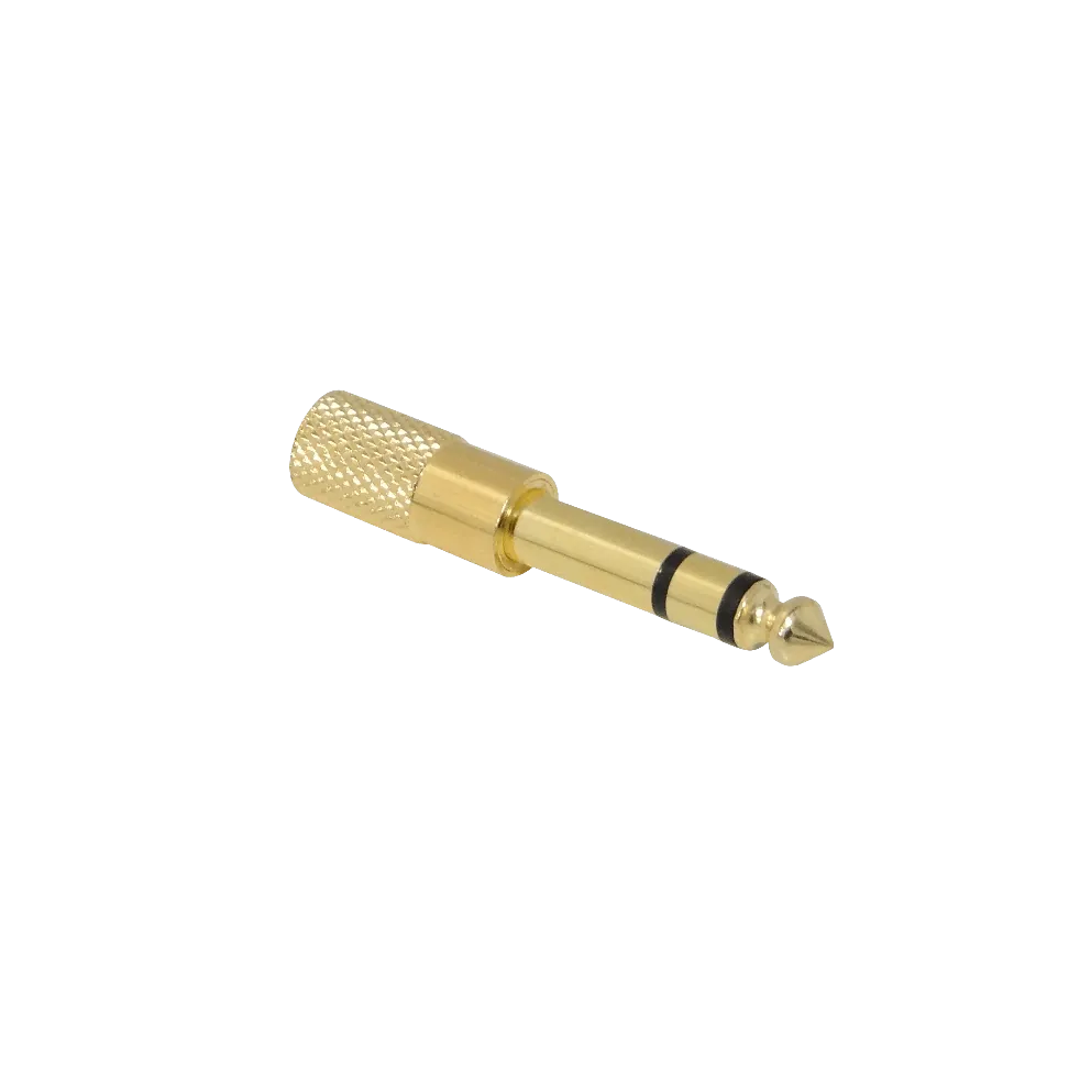 Adaptador de Audio 3.5mm Hembra a 6.35mm Macho Estéreo, Phone 1/8” a 1/4” 2