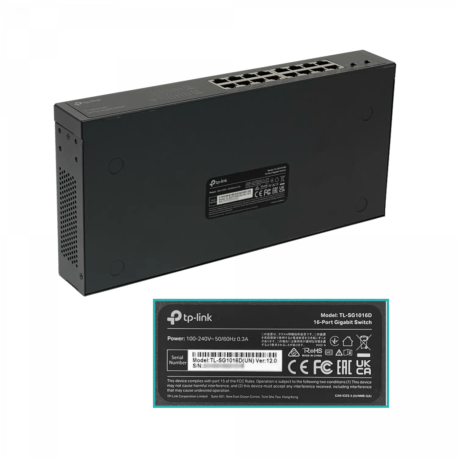 Switch TP-LINK TL-SG1016D 16 Puertos Gigabit, Compacto, Auto MDI/MDIX, Rackable, Plug&Play, No Admin 5