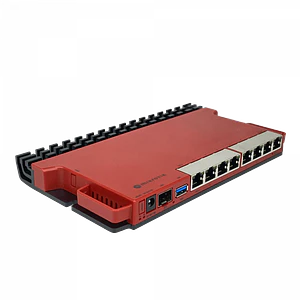Router MikroTik L009UiGS-RM - x8 Puertos, x1 Puerto SFP, CPU ARM de Doble Núcleo, 512MB RAM