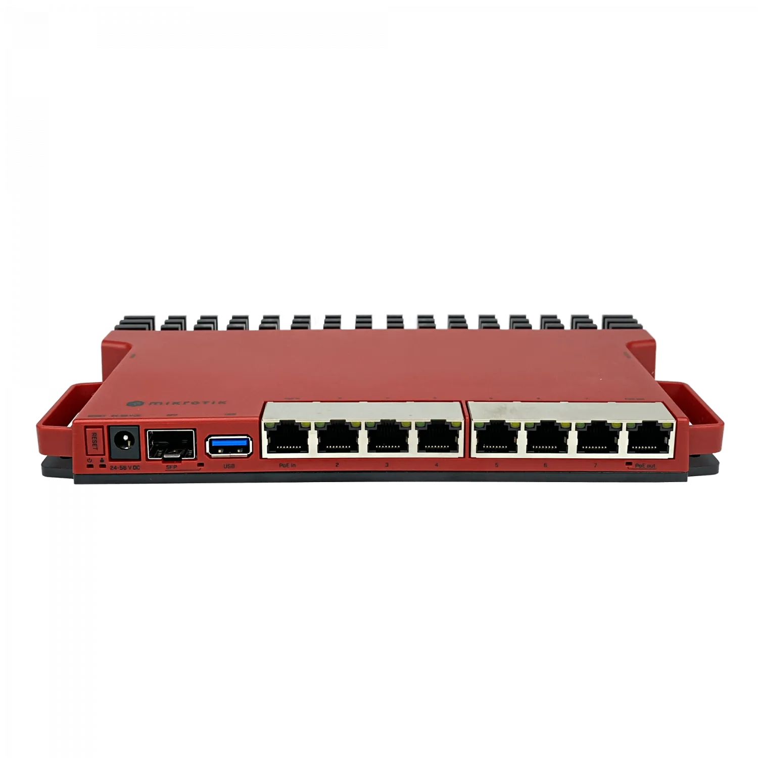 Router MikroTik L009UiGS-RM - x8 Puertos, x1 Puerto SFP, CPU ARM de Doble Núcleo, 512MB RAM 6