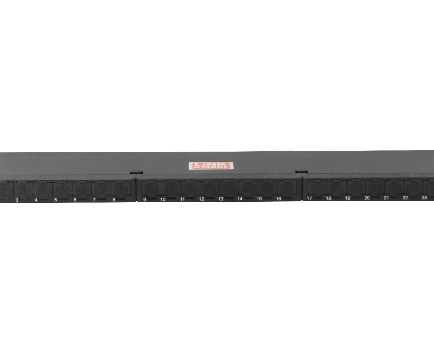 Patch Panel LINKMADE 0.5U, 24 Puertos RJ45, Cat6A F/UTP S/FTP, Blindado 3