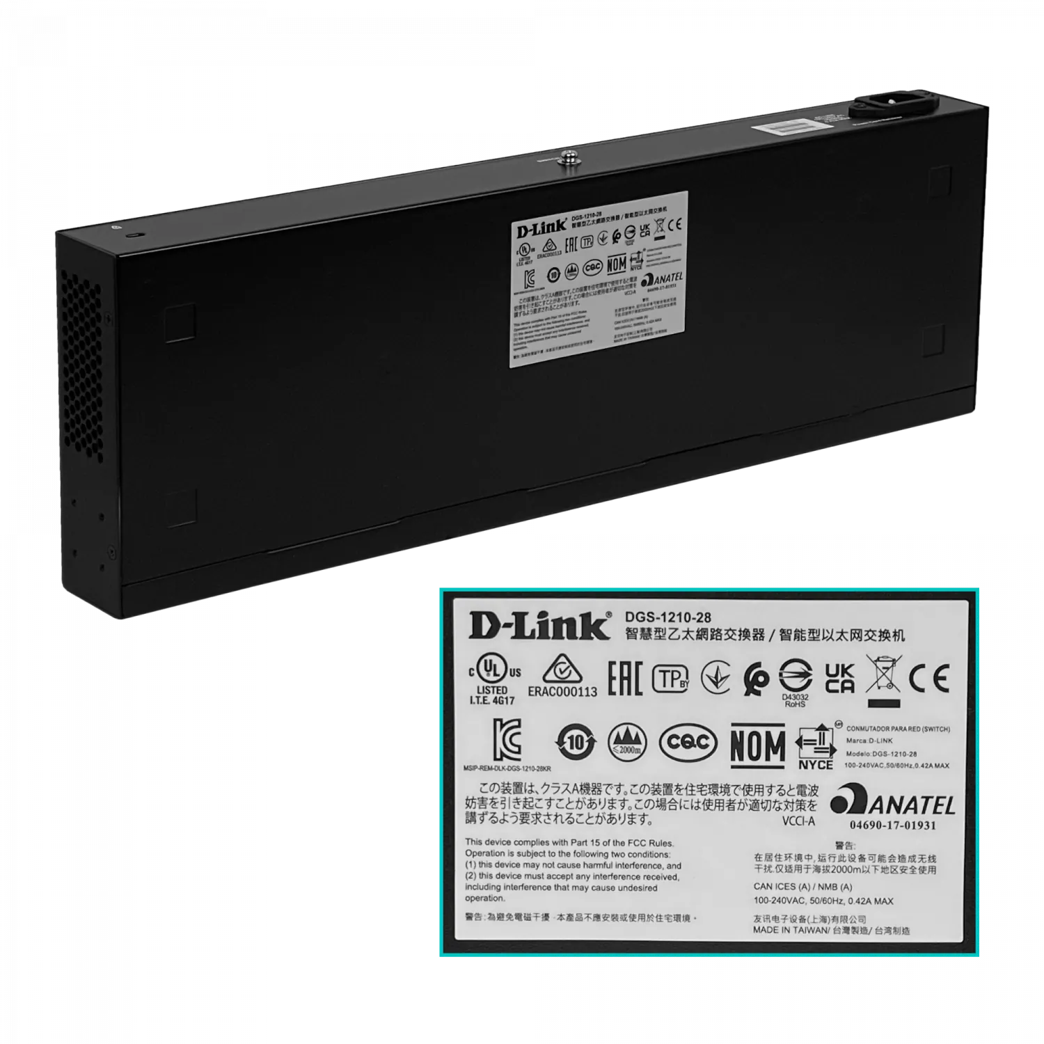 D-Link DGS-1210-28 28 Port Gigabit Smart Switch including 4 Combo SFP ports 6