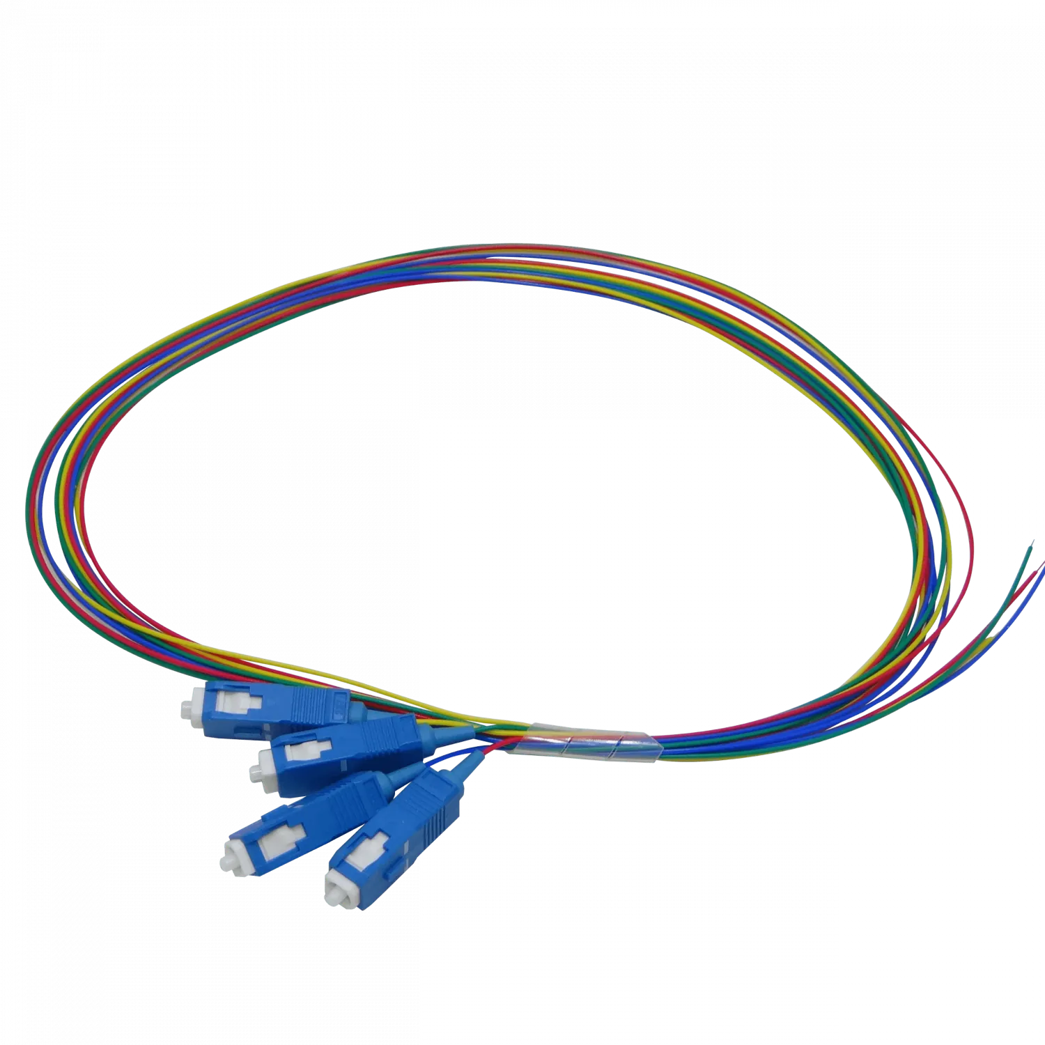 SC/UPC SM 1,5mt 4-unidades Pigtail 150cm 0,9mm 1.5mt MonoModo 9/125um 2