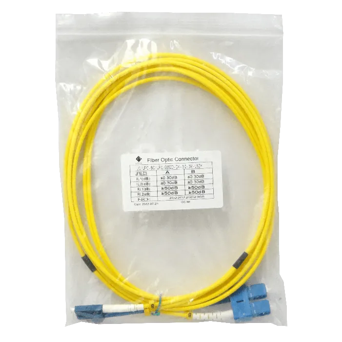 3mt LC-SC/UPC MonoModo SM Duplex Jumper Cable Fibra 9/125um 3mm 2